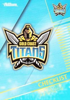 2018 ESP Traders #041 Titans Checklist Front